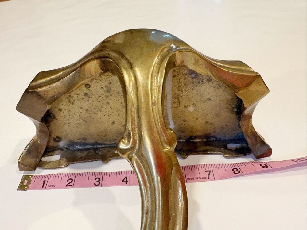 VTG Solid Brass Display Shelf Ornate Scroll Wall Decor - Picture 7 of 7
